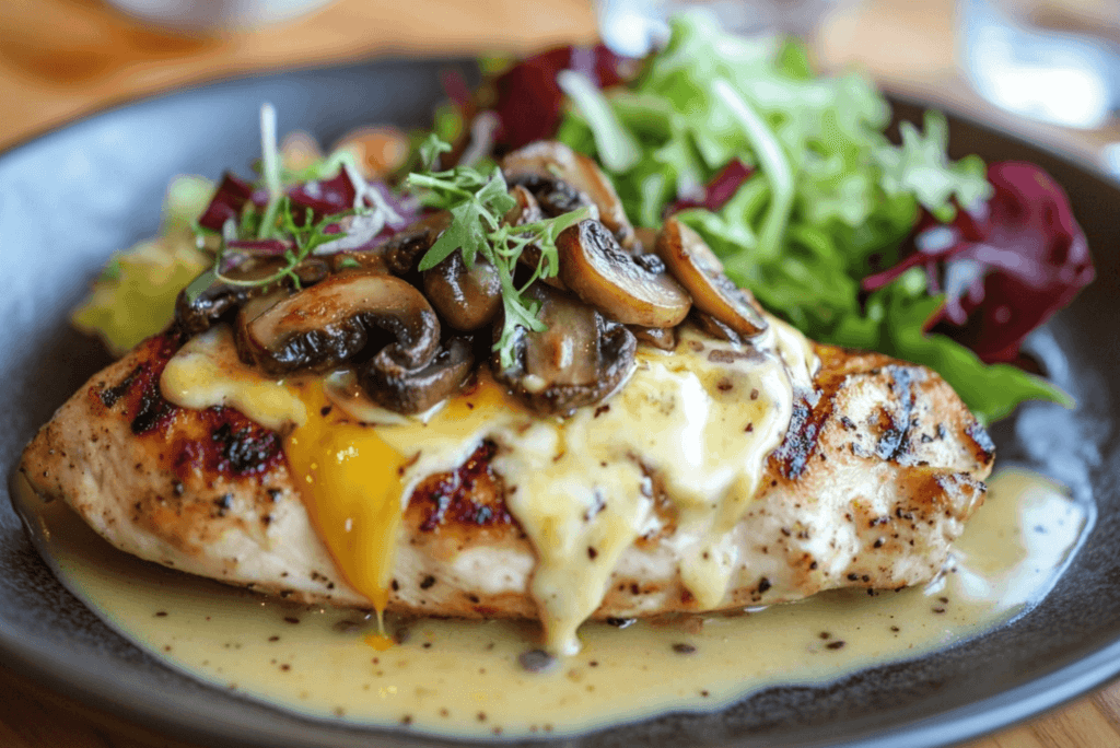 A delicious plate of Alice Springs Chicken served at Outback Steakhouse